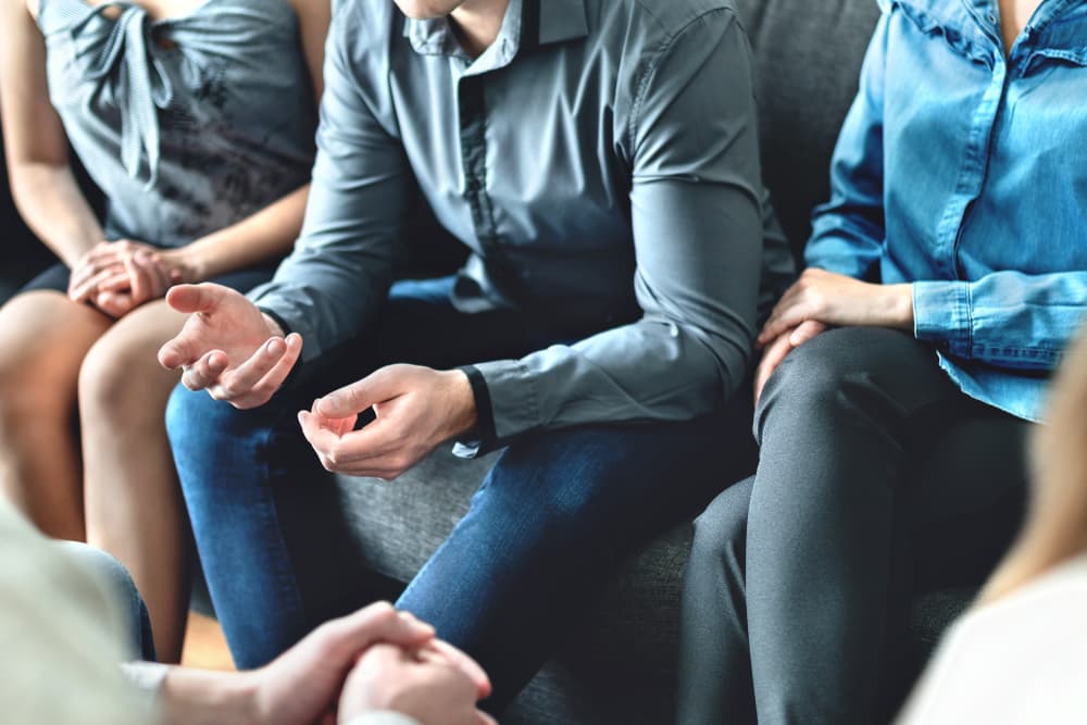 counseling session at a rehab center