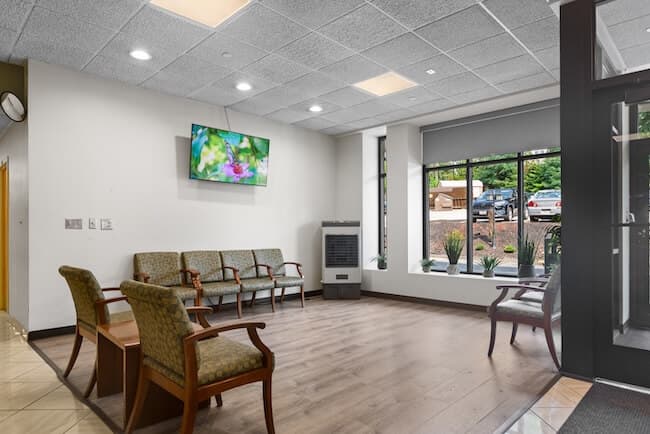 Front lobby of AdCare Hospital